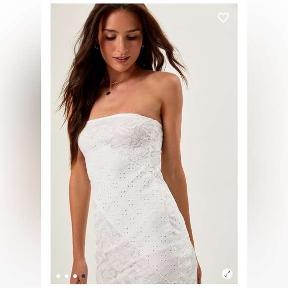 New with tags altard state jasmine midi lace strapless dress - Picture 4 of 4